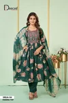 Srija Vol 2 By Deecee Rayon Foil Printed Embroidery Anarkali Kurtis Set